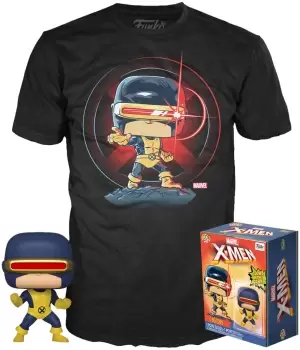 image of Marvel 80th POP! & Tee Box First Appearance Cyclops Size S