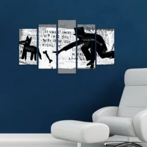 Image of 5ABSMDF-78 Multicolor Decorative MDF Painting (5 Pieces)