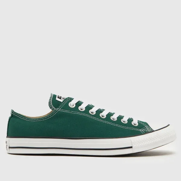 Image of Converse all star ox trainers in green Green UK 7 (EU 41)