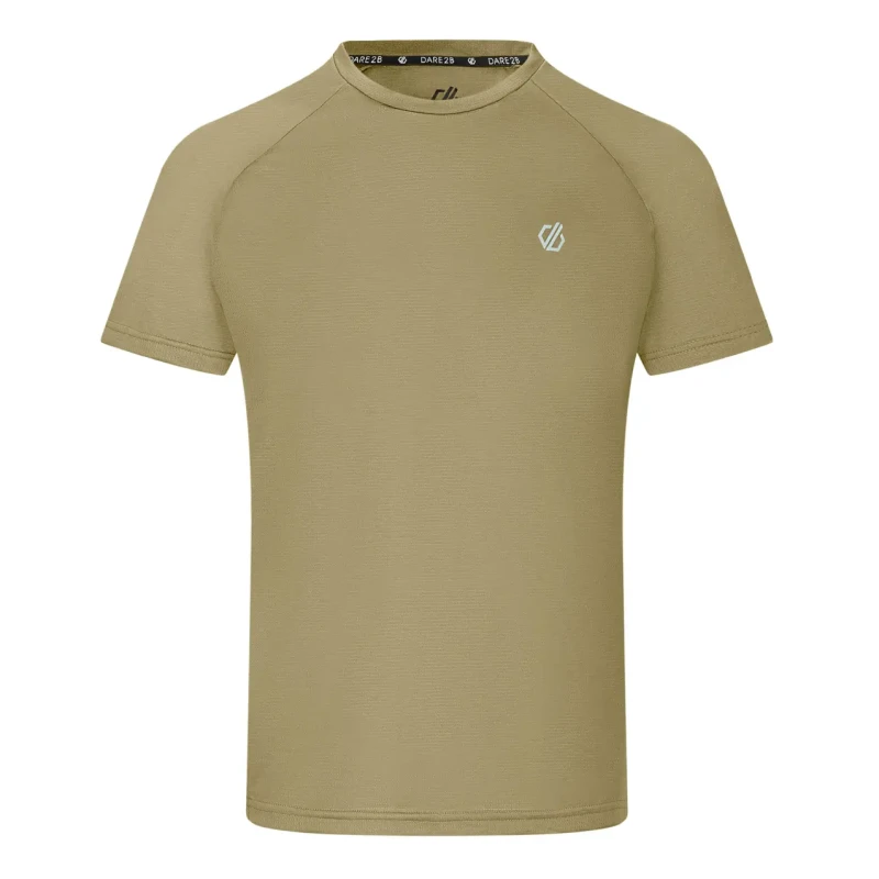 Image of Dare 2b Mens Accelerate Fitness T-Shirt in Khaki Size: XL Khaki Male XL