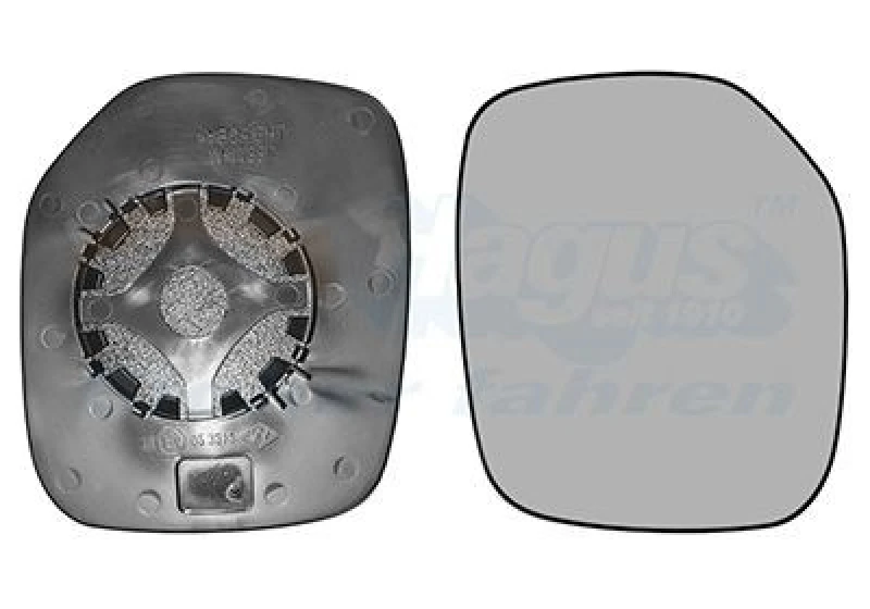 Image of VAN WEZEL Wing mirror glass VAN WEZEL 0903832