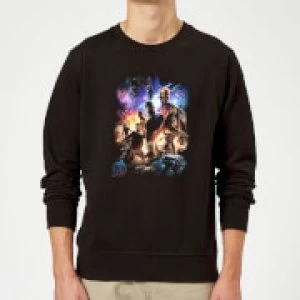 image of Avengers Endgame Character Montage Sweatshirt - Black - 5XL