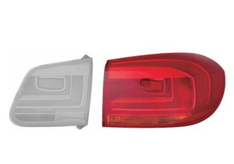 Image of VAN WEZEL 5746932 Rear light Outer section, without bulb holder, Right Combination Rearlight (391)