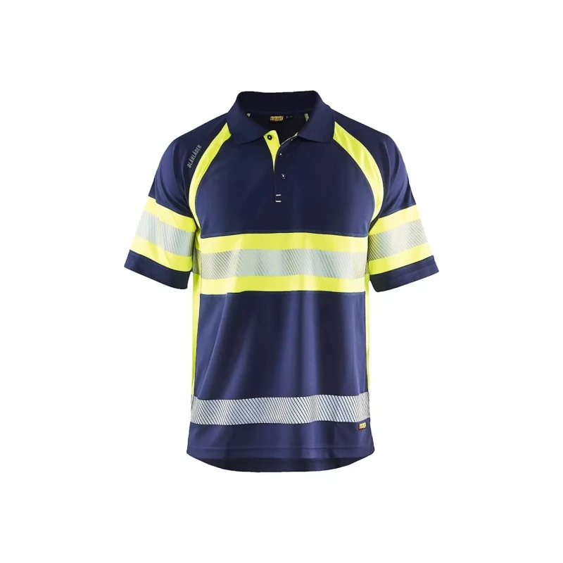 Image of Blaklader High-visibility anti-uv Polo shirt Blaklader Bleu Male 2XL