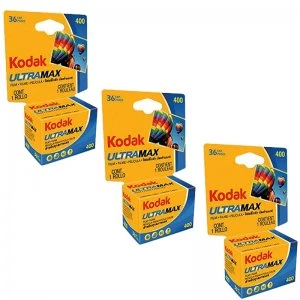 Image of Kodak Ultra Max 400 35mm Film 36EXP 3 Pack