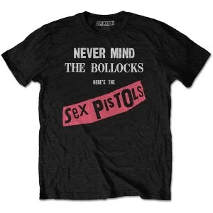 image of The Sex Pistols - Never Mind The Bollocks Unisex Medium T-Shirt - Black