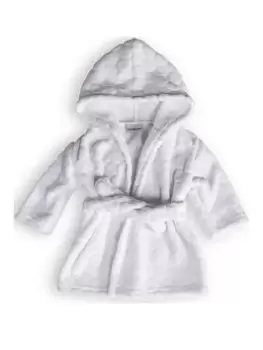 image of Clair De Lune Marshmallow 2-3 Years Bathrobe- White