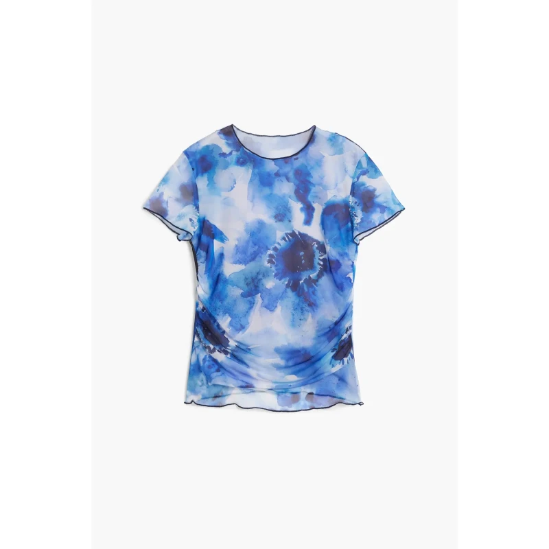 Image of Desigual Womens T-Shirt Desigual Repris Aura Bleu Female L