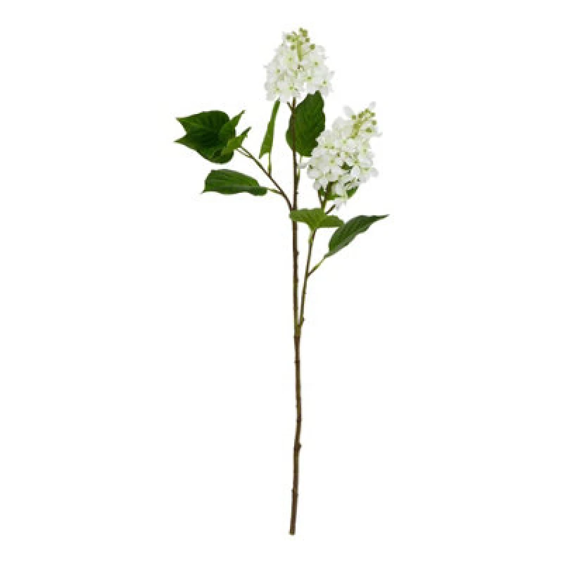 Image of Hill Interiors The Natural Garden Collection White Lilac Artificial Flower White (One Size)