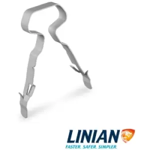 image of LINIAN 1LTEG002.5 T & E Clip, Grey, 2.5mm - Pack Of 100