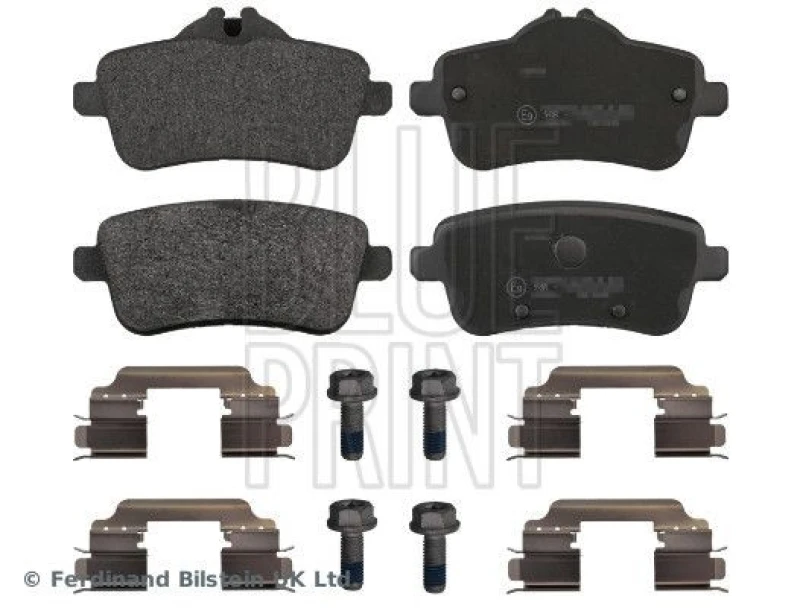 Image of Blue PRINT Brake pad set Blue PRINT ADU174216