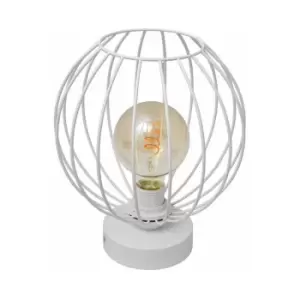 image of Helam Mercure Table Lamp White 24cm