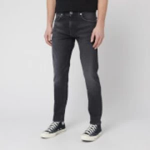 image of Edwin Mens ED-85 Slim Tapered Drop Crotch Jeans - Black Kioko Wash - W36/L32