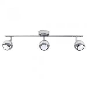 image of Mini Retro Eyeball 3-Way Ceiling Spotlight in Chrome