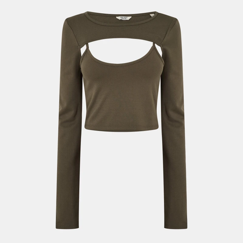 Image of Jack Wills Tech Cut-out Top - Green Green 6