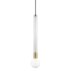 Pippin 1 Light Pendant Brass