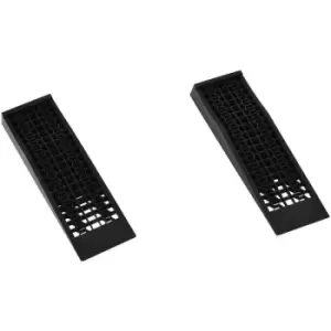 image of Homcom - C 2 Pcs 70x20cm Thick Plastic Curb Ramps Anti Slip Surface Tyre Friction