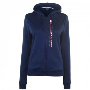 image of Tommy Sport Vertical Logo Hoodie - Sport Navy