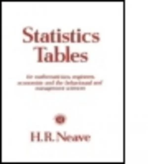 Image of Statistics Tables by Henry R. Neave Book
