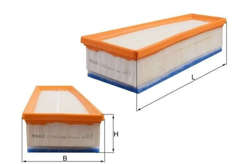 Image of Air filter MAHLE LX 4942