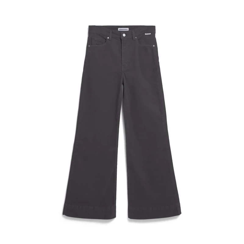 Image of ARMEDANGELS Womens wide leg jeans Armedangels Murliaa Corduroy Noir Female 28x32