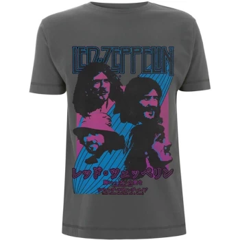Image of Led Zeppelin - Japanese Blimp Unisex Large T-Shirt - Grey