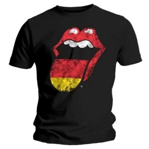 Image of The Rolling Stones - German Tongue Unisex Large T-Shirt - Black