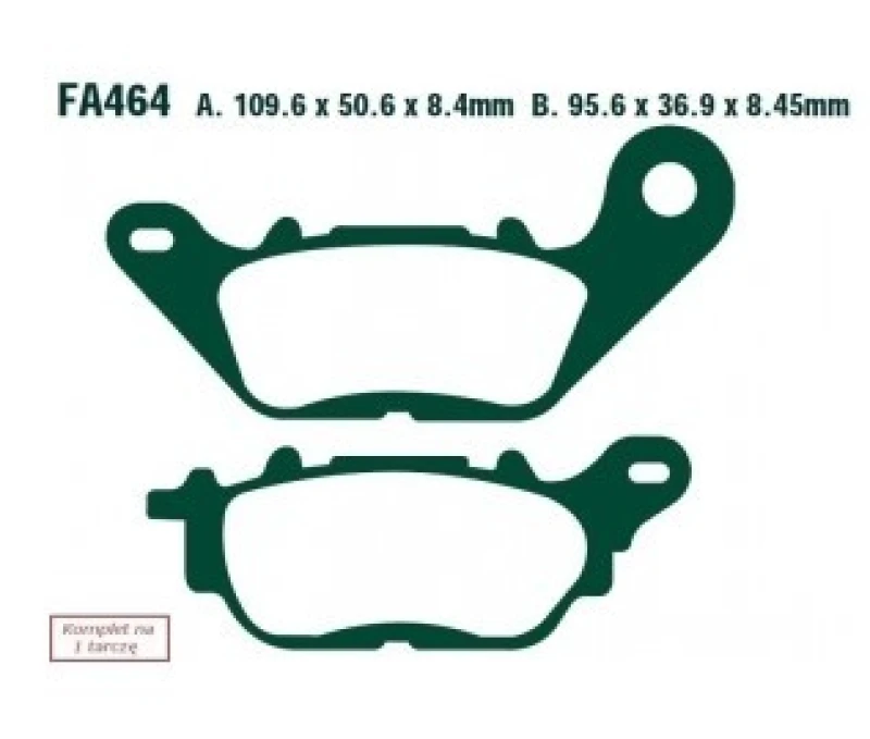 Image of EBC Brakes Brake pad set EBC Brakes FA464