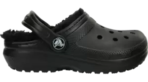 image of Crocs Classic Lined Clogs Kids Black / Black C13