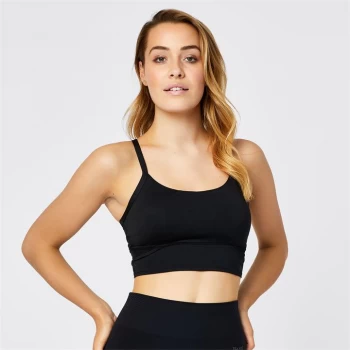 image of USA Pro Longline Sports Bra - Black