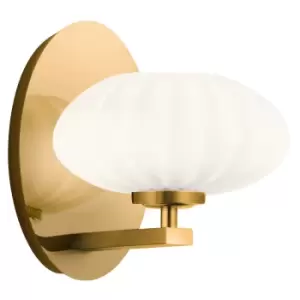 image of Kichler Pim Bathroom Wall Lamp Fox Gold, 3000K, IP44