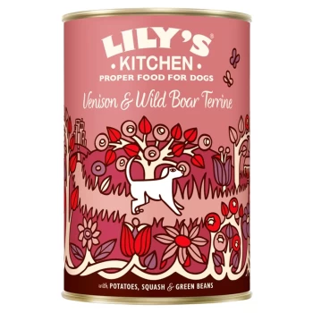 Lily's Kitchen Venison and Wild Boar Terrine Dog Food 400g