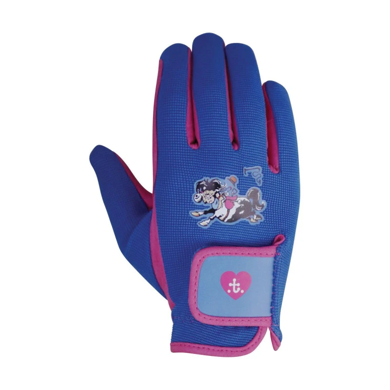 Image of Hy Thelwell Collection Riding Gloves in Pale Blue Size: Large Pale Blue Unisex L