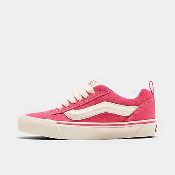 Image of Vans Knu Skool Trainers Retro Color Pink True White, 4