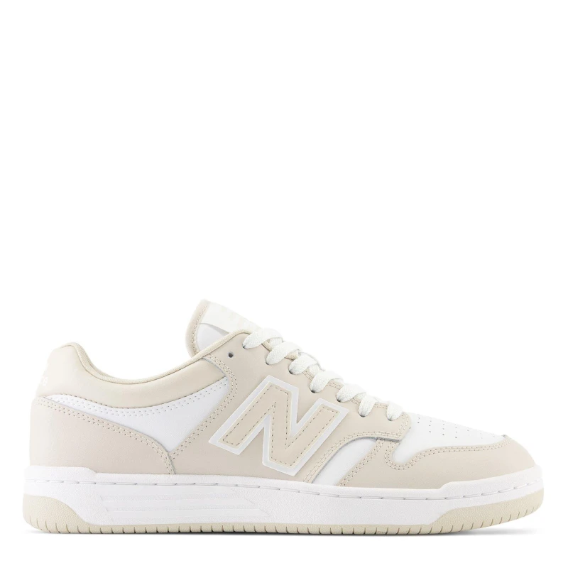 Image of New Balance 480 trainers in white & beige White & Beige UK 10 (EU 44½)