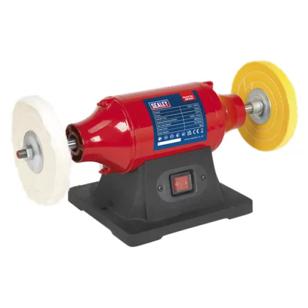 Image of Genuine SEALEY BB1502 Bench Mounting Buffer/Polisher 150mm 370W/230V