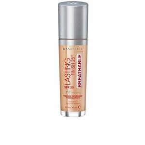 image of Rimmel Lasting Finish Breathable Foundation True Beige 203 Nude