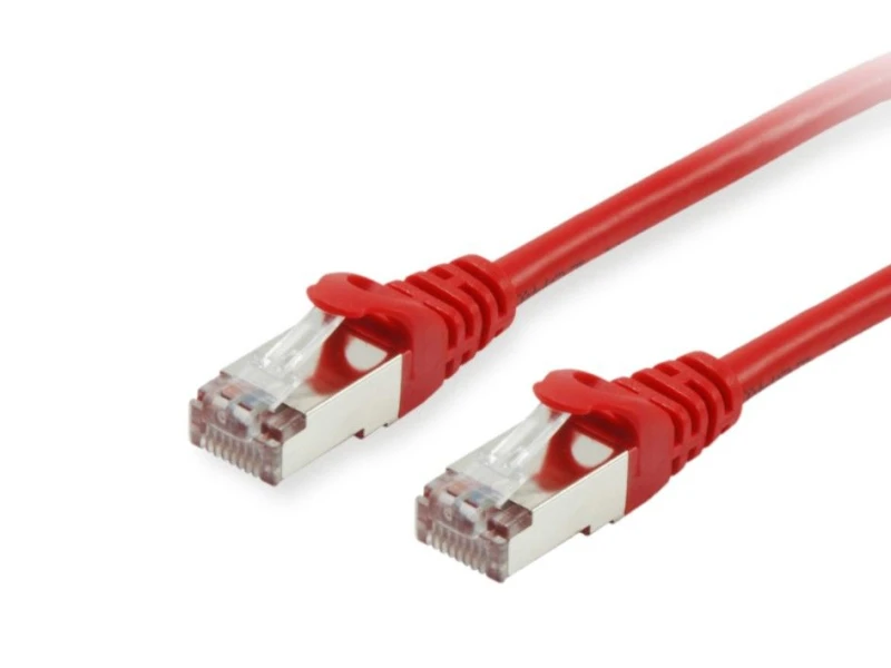 Image of Equip Cat.6A S/FTP Patch Cable. 7.5m. Red