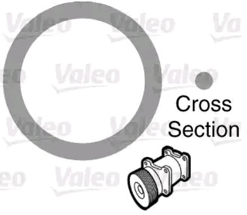 Image of VALEO 509154 Gaskets Seal,coolant pipe (547)