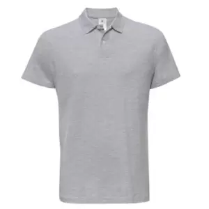 Image of B&C ID.001 Mens Short Sleeve Polo Shirt (3XL) (Heather Grey)