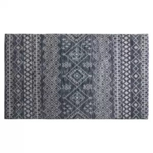 Image of Gallery Interiors Plaza Rug - Discontinued / Dark Teal / Small