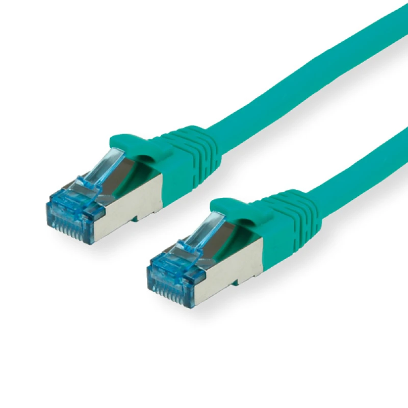 Image of VALUE 0.5m S/FTP Cat.6a networking cable Green Cat6a S/FTP (S-STP)