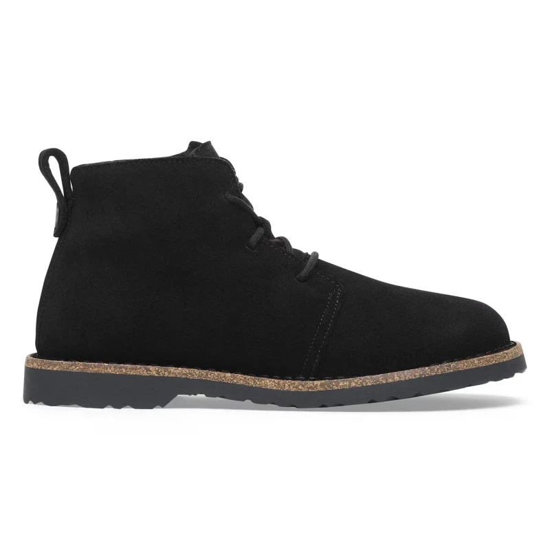 Image of Birkenstock Uppsala Cukka Ankle Boots in Suede with Faux Fur Lining Black Women 36 (3.5);37 (4);38 (5);39 (5.5 to 6);40 (6.5);41 (7)