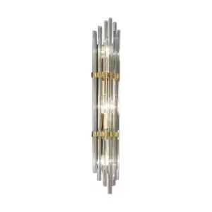 image of Ontario Lifestyle Wall Light Polished Gold, 3x E14