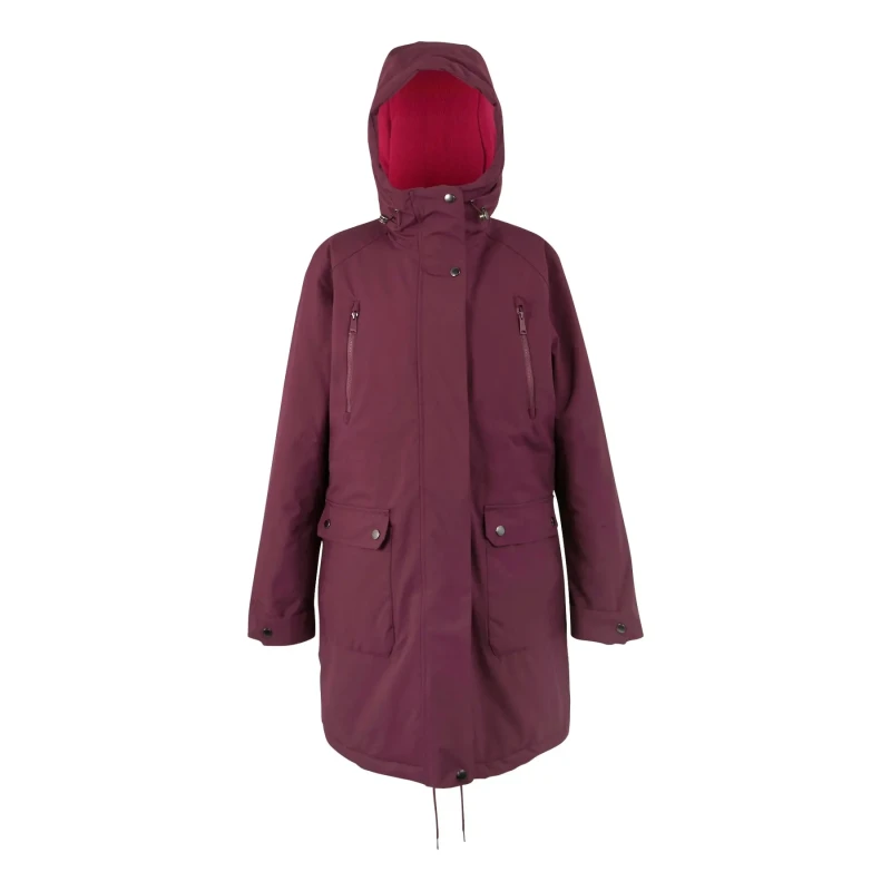 Image of Regatta Womens Valenta Hooded Waterproof Breathable Insulated Jacket in Purple Size: 8 Purple Female 8