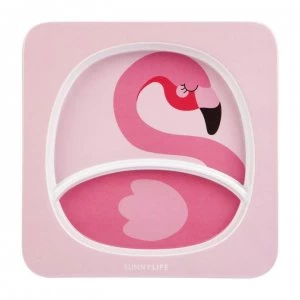 image of Sunnylife Kids Plate - Flamingo