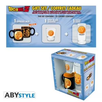 Image of Dragon Ball - Glass 29cl + Shot Glass + Mini Mug Crystal Ball Gift Box
