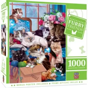 Image of Masterpieces Puzzle Furry Friends Trouble Makers Puzzle 1000 piece jigsaw puzzle