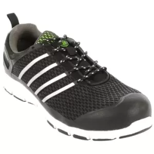 image of Apache Motion PU Waterproof Safety Trainer Black - Size 8 - Black