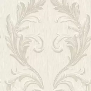 image of Belgravia Decor Tiffany Scroll Cream Wallpaper